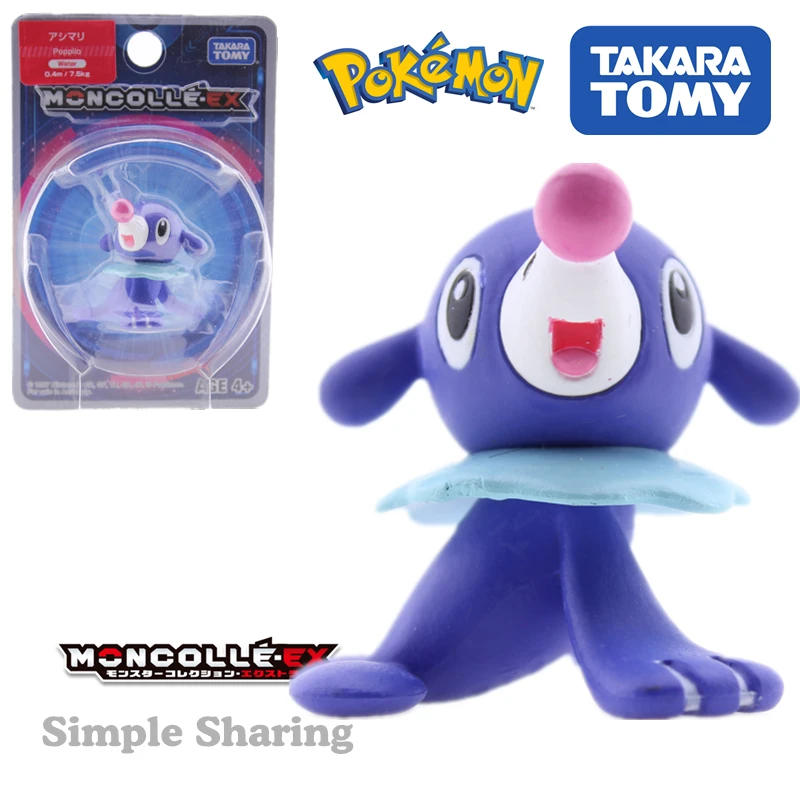 TAKARA TOMY Tomica POKEMON Popplio коллекционные предметы EX12 Аниме фигурки Детские игрушки