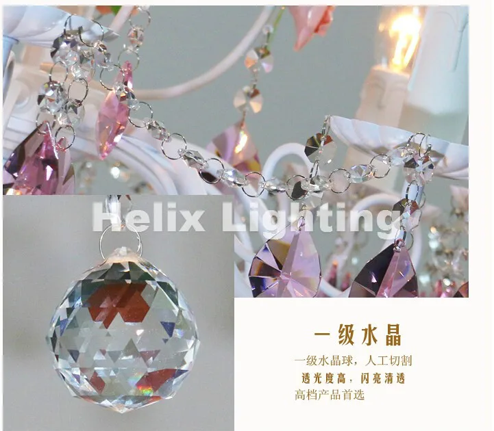 Бесплатная доставка Современная белая европейская люстра лампа Lustre Light 3L/5L/8L