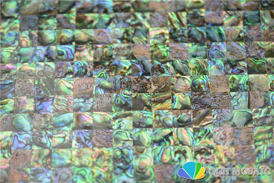 Новая Зеландия abalone paua shell бесшовная перламутровая мозаичная плитка для дома