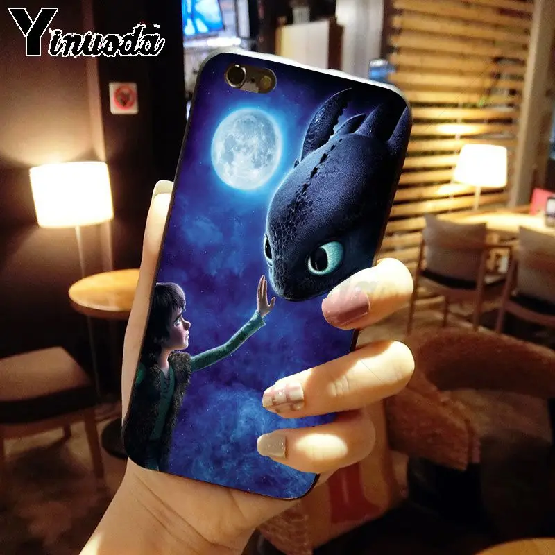 Yinuoda Беззубик поезд ваш дракон черный мягкий чехол для телефона iPhone X XS MAX 6 6S 7 7plus 8