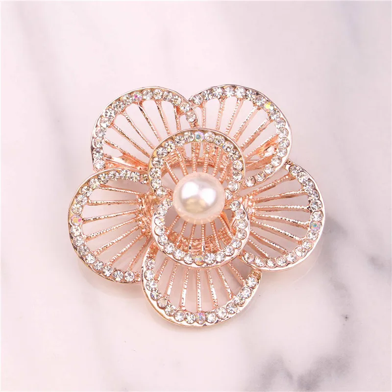 Женская Брошь с жемчугом TODOX стразы булавки высокого качества прозрачными белыми