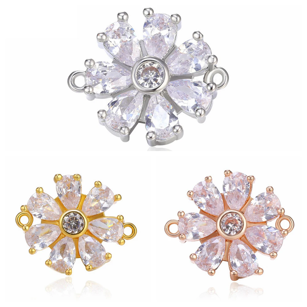 Подвески из кристалла и циркония коннекторы для подвесных браслетов ожерелий