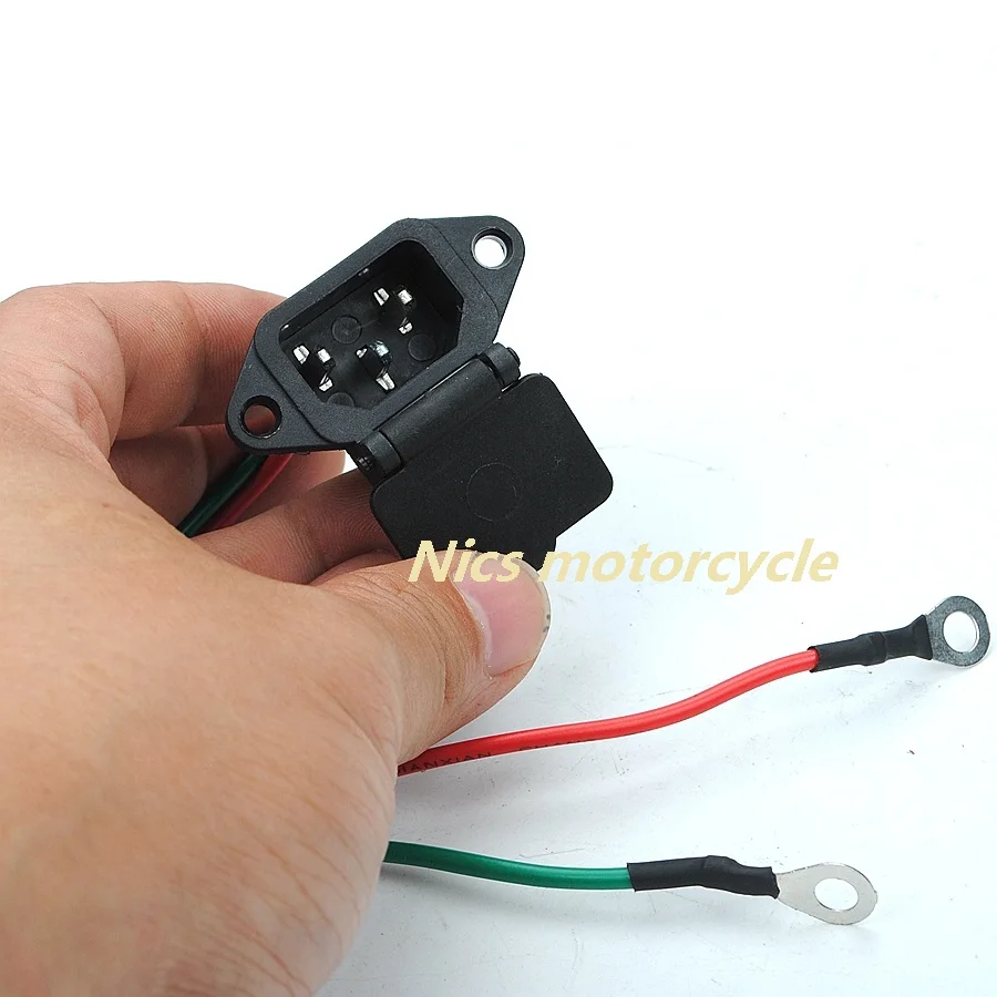 2 проводной зарядный разъем для электрического мотоцикла скутера квадроцикла с 3