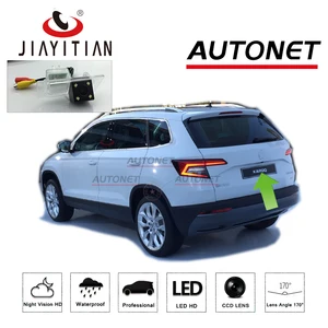 Камера заднего вида JIAYITIAN для skoda Karoq 2017 2018 2019CCDрезервная парковочная камеракамера ночного виденияномерного знака