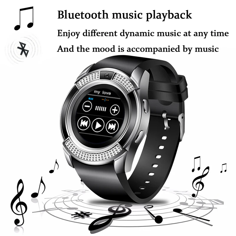 LIGE2019 новые мужские умные часы с поддержкой SIM карты TF пара умных часов Bluetooth