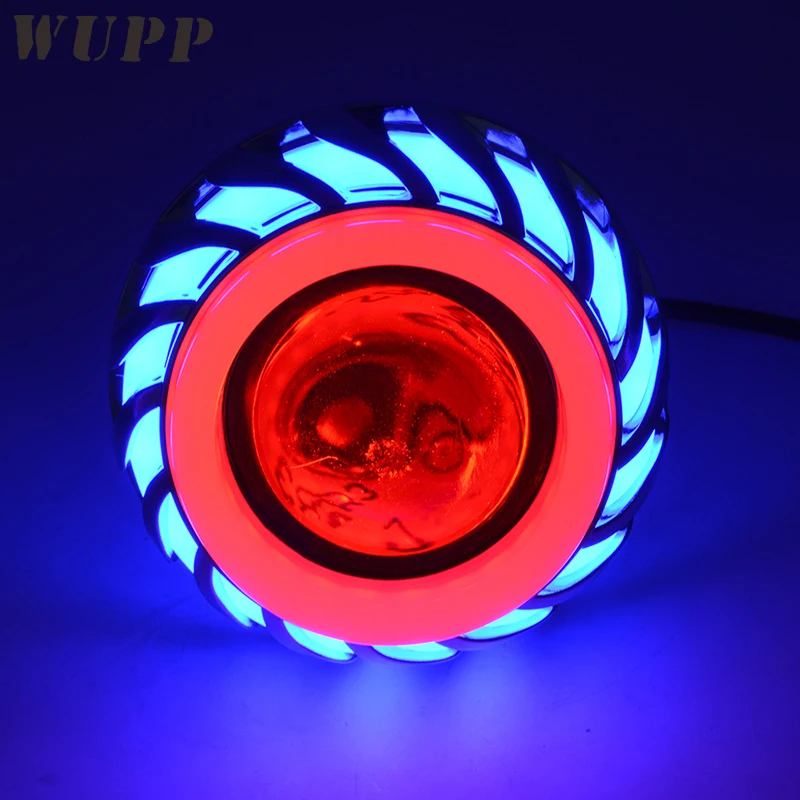 WUPP 12 V фара для мотоцикла свет объектива проектора со светодиодной подсветкой