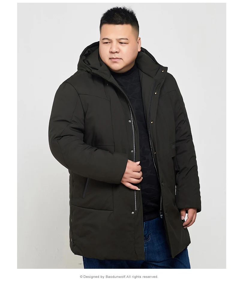 Мужская зимняя куртка размера плюс 10XL 8XL 6XL 4XL брендовая одежда плотная теплая