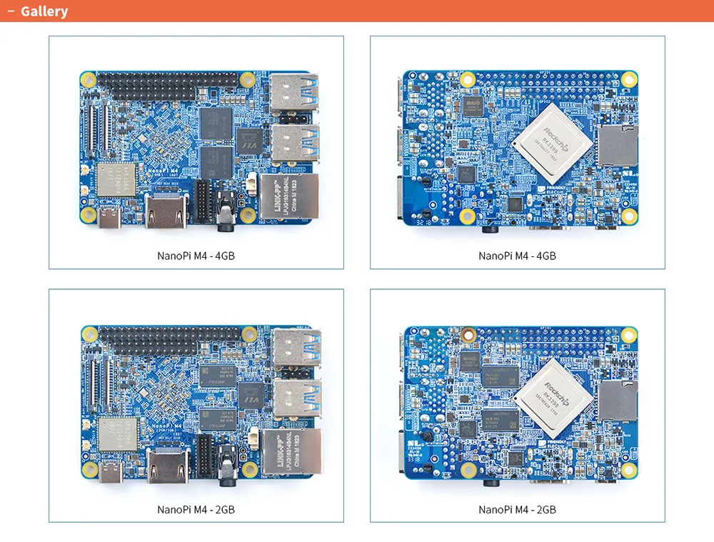 NanoPi M4 2 ГБ/4 ГБ DDR3 Rockchip RK3399 SoC 2,4G и 5G двухдиапазонный WiFi, Поддержка Android 8,1 Ubuntu, AI и глубокого обучения