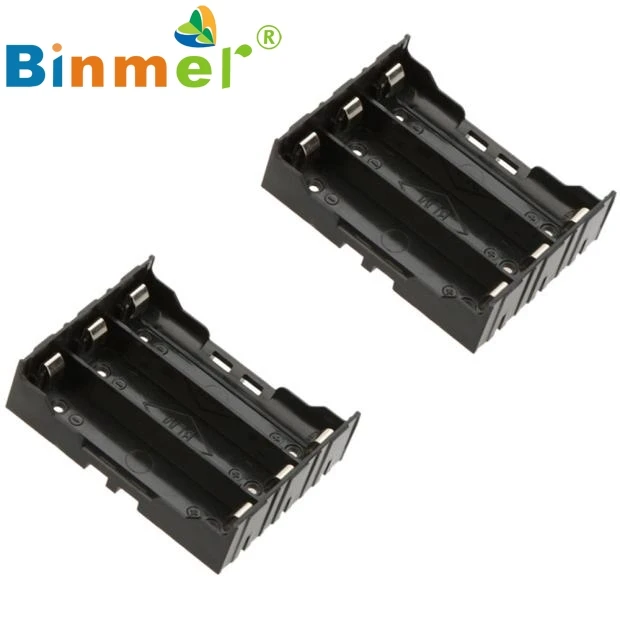 1 шт. DIY черный ящик для хранения держатель чехол 3x18650 3 7 V Перезаряжаемые батареи