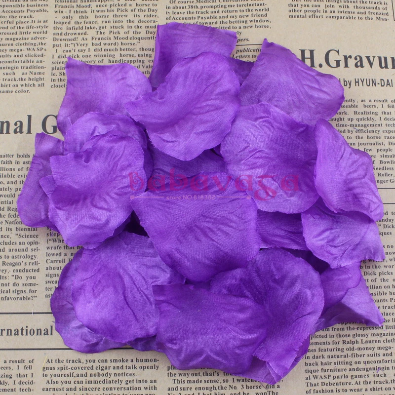 

1000pcs Purple Colors Silk Flower Rose Petals Wedding Party Favor Confetti Celebration