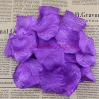 1000pcs purple colors silk flower rose petals wedding party favor confetti celebration