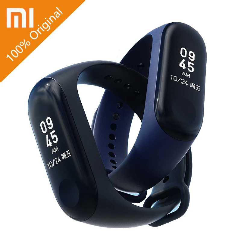 В наличии Xiaomi Mi Band 3 Miband фитнес трекер монитор сердечного ритма 0 78 ''OLED дисплей