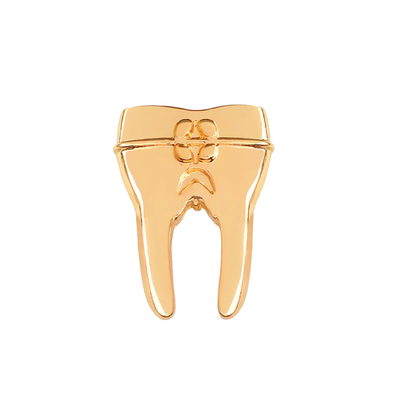 teeth-g Медицинский орган брошь жемчужная матка желудочно-кишечный нервная система сердцебиение Циркон зубы Анатомия человека значок Доктор Медсестры подарки - Окраска металла: teeth-g