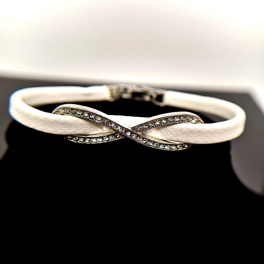 Кожа pu Бесконечность браслет веревка из полиуретана дешевые браслеты ювелирные