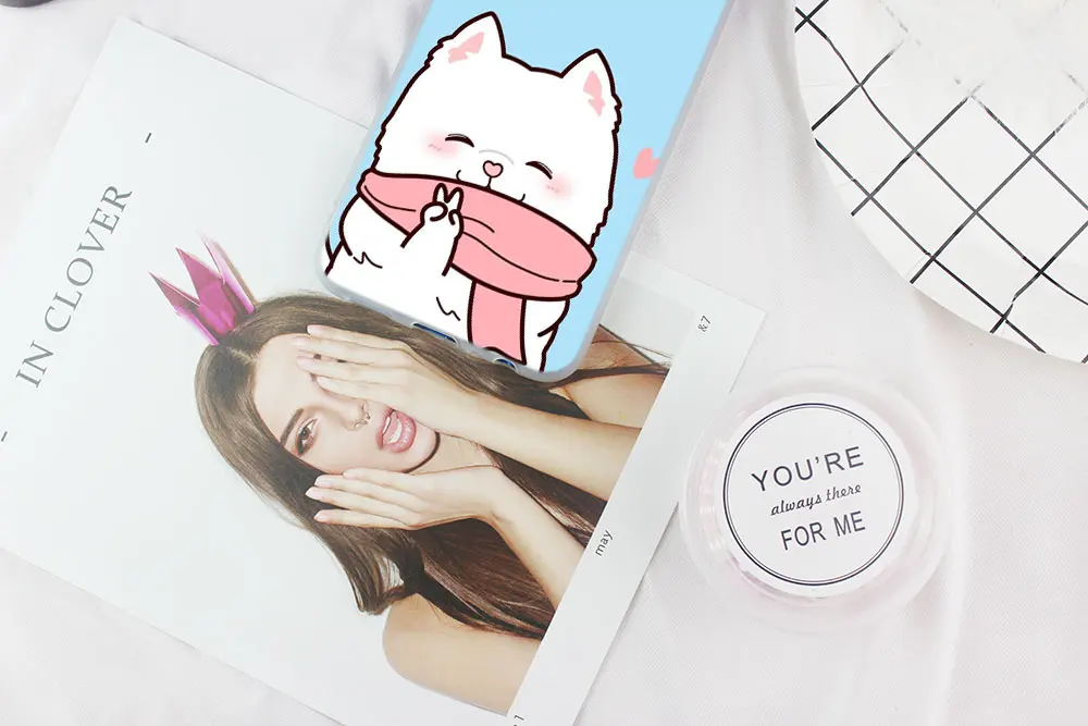 Kawaii Molang мультфильм аниме собака Кот Чехол для Huawei Honor 30 20 10 9 Lite 30pro 20pro 30s 10i 9a 8a