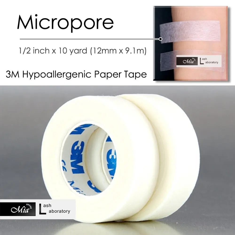 

[0,5 ''] 12 рулонов микропористых лент, модель 3M, медицинское дышащее расширение