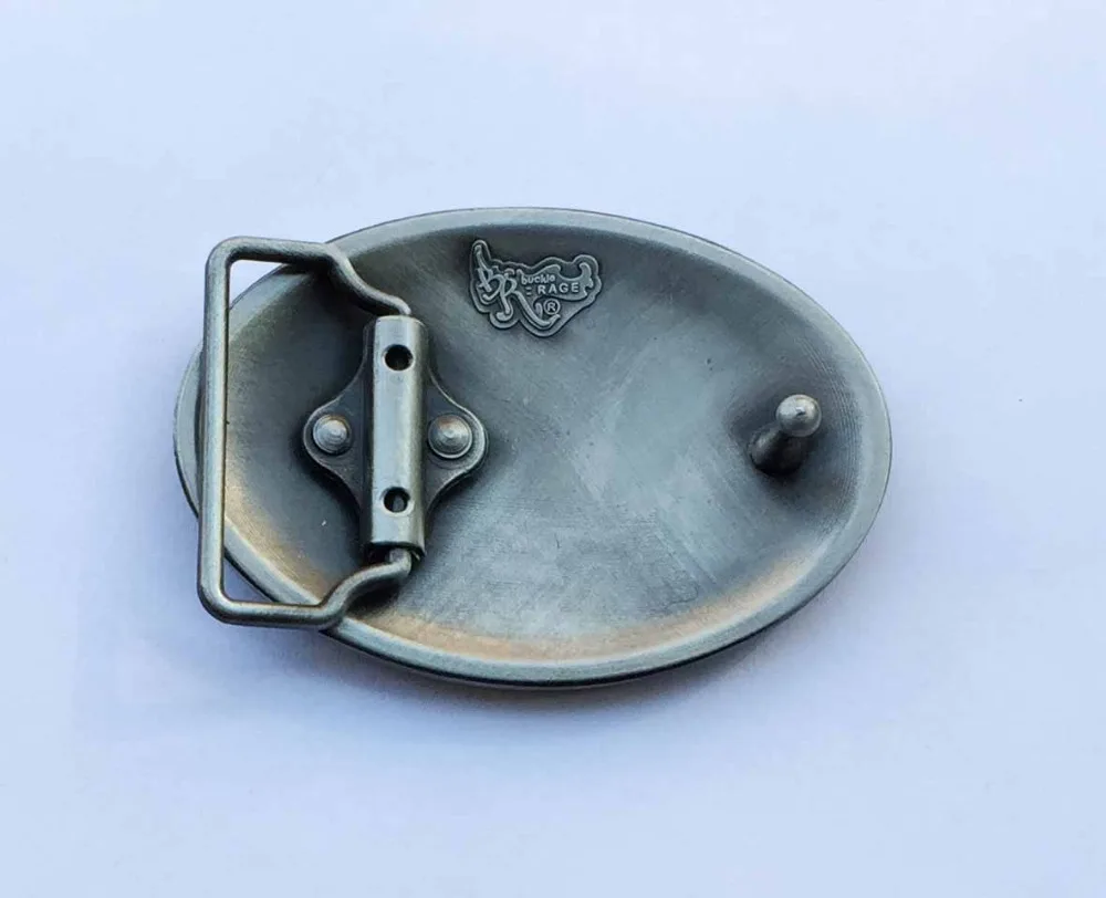 Западный ковбойский ремень с пряжкой Овальный цвет крест узор металлический