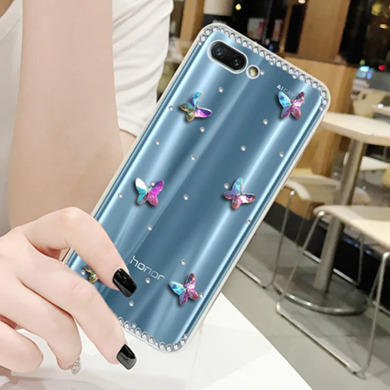 С украшениями в виде кристаллов чехол для телефона huawei P10 P8 P9 lite 2017 Коврики 9 10 Pro 20