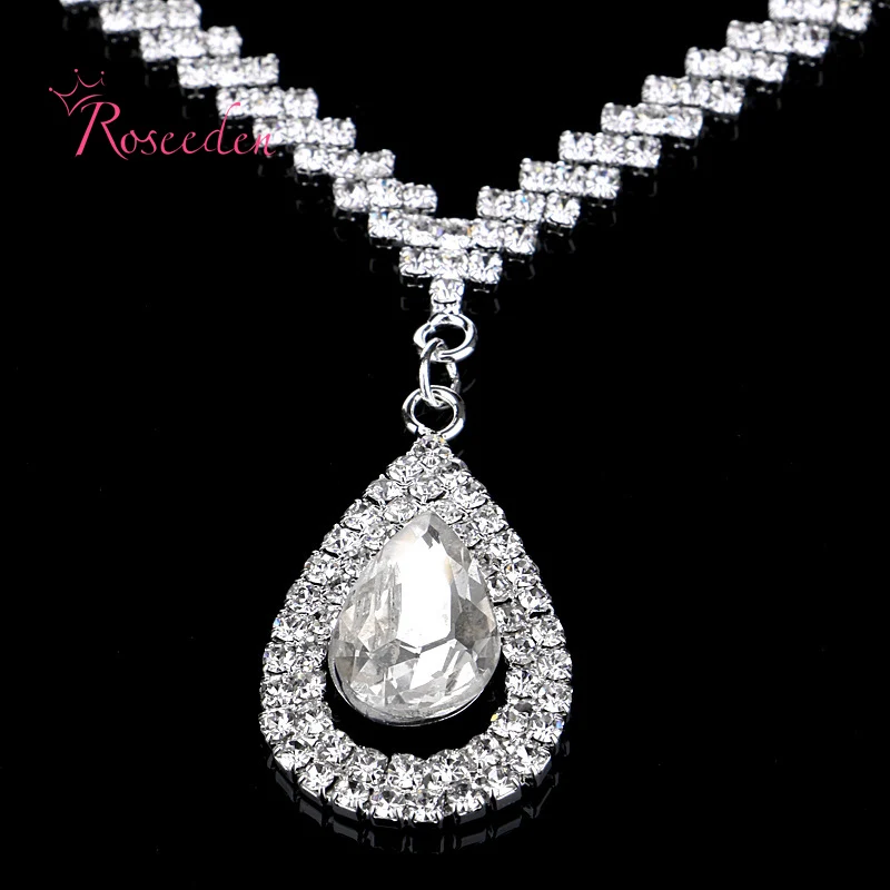 Лидер продаж дешевый женский модный Свадебный комплект ювелирных изделий