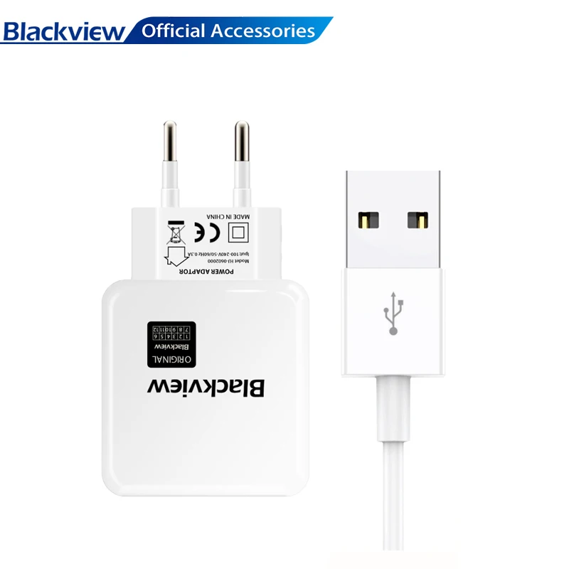 Оригинальный зарядный кабель Blackview адаптер Type C BV9500 белый проводной BV9500Pro usb с