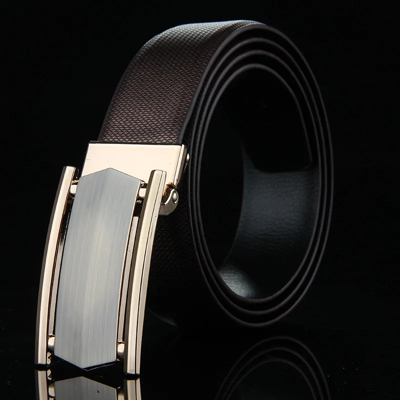 Мужские дизайнерские ремни luxur высококачественные из натуральной кожи в деловом