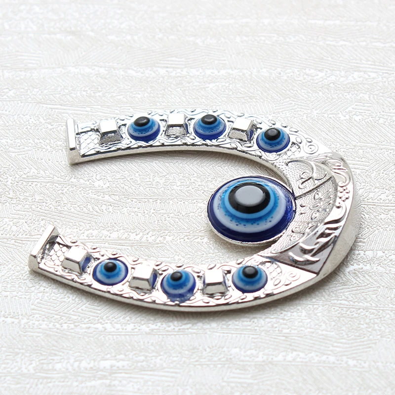 1 шт. 50*62 мм EVIL EYE Fashion Blue Eye сплав подковообразный магнит подвески подвесной