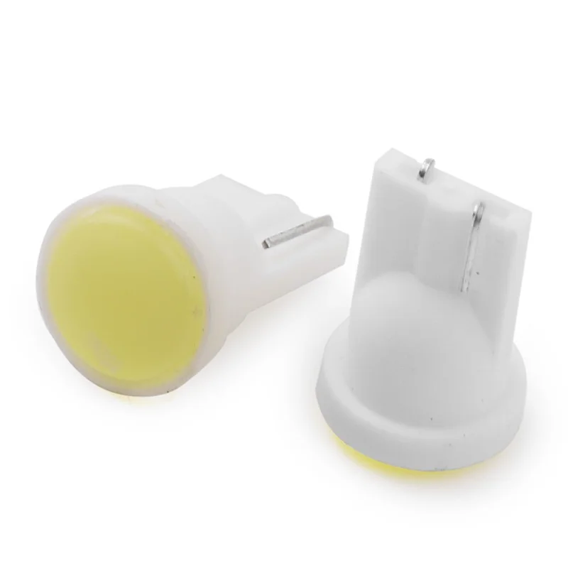 10 шт. автомобильный led 12 В T10 W5W COB 194 168 1 5 W керамический корпус клиновидный боковой