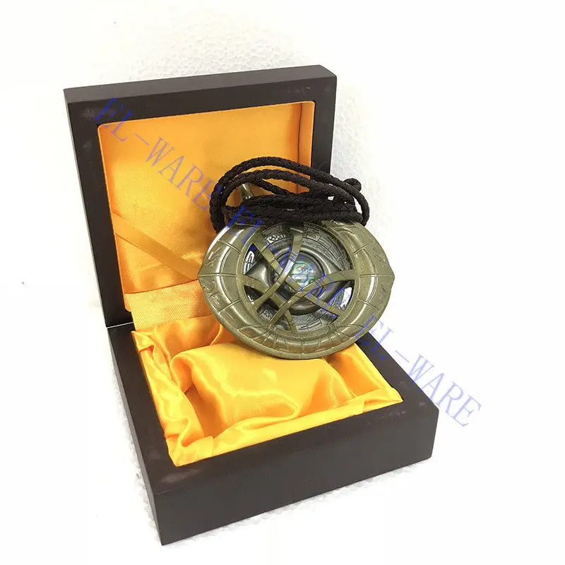 Cattoys 1:1 Doctor stranna Eye Of Agamotto Амулет подвеска экшн фигурка ожерелье светодиодный свет