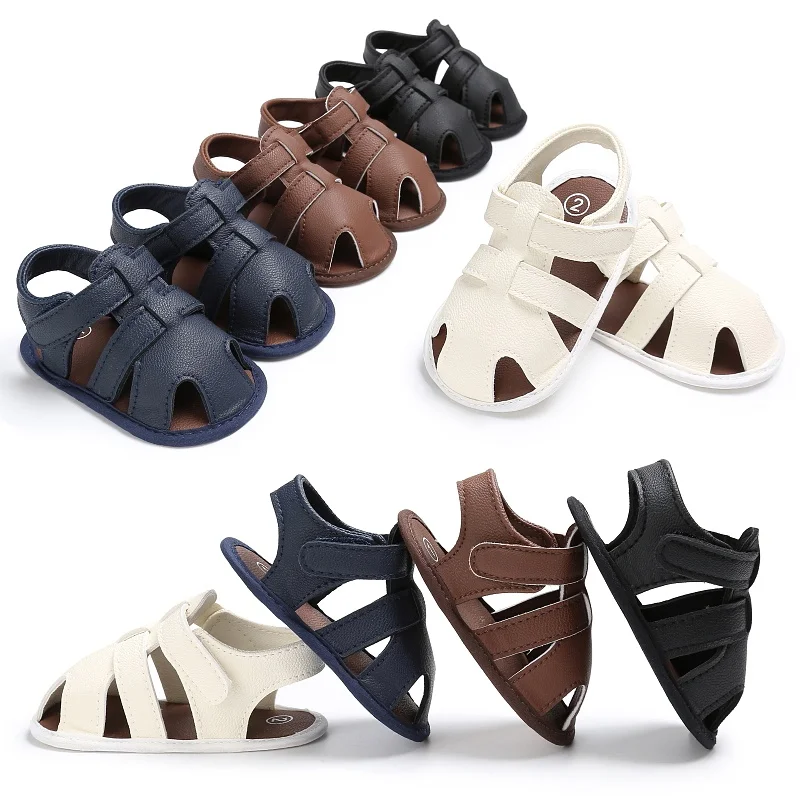 Summer Newborn Baby Boys Shoes PU Leather kids schoenen First Walkers Soft Soled Infant Prewalker 0-18M |
