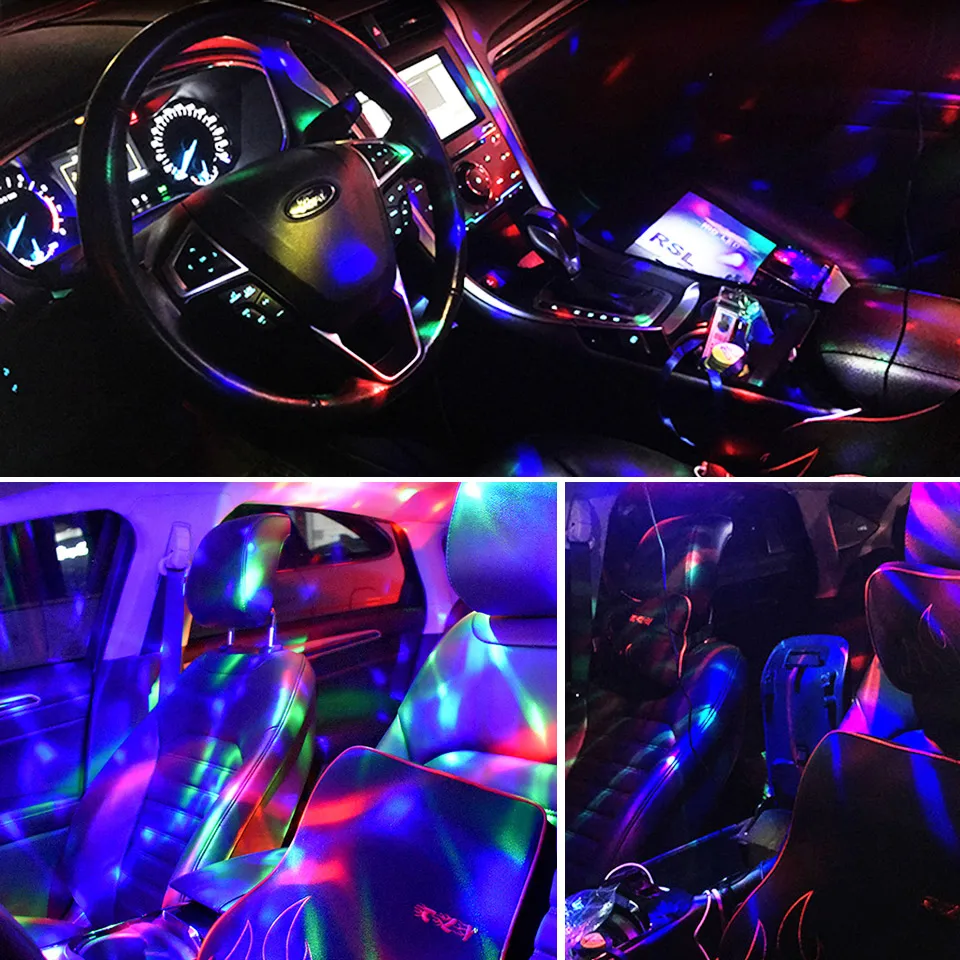 1 шт., классный мини USB светильник, атмосфера, DJ RGB, цветная музыкальная звуковая лампа для автомобиля, телефона, компьютера, ПК, музыкальный контроль, магический шар