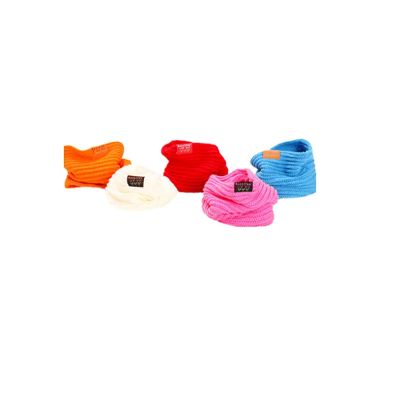 Детская глушитель Детские теплые шарф для девочек мальчиков вязаный