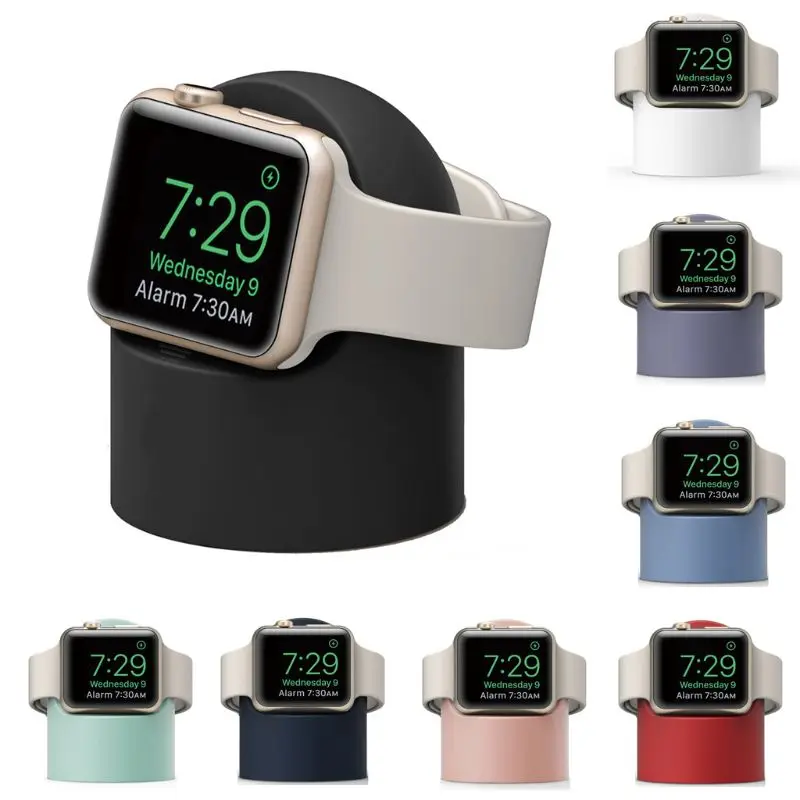 Подставка для зарядного устройства силиконовый держатель док станции Apple Watch