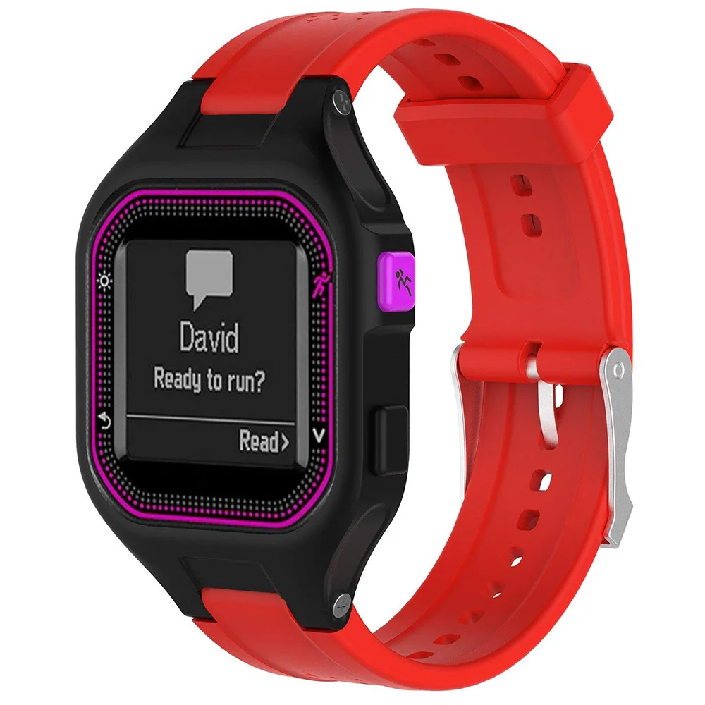 Ремешок для Garmin Forerunner 25 (женский) силиконовый сменный ремешок наручных часов
