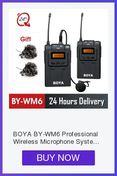 BOYA BY-WM8 Pro mic конденсаторный беспроводной микрофон микрофонная система аудио видео приемник-записывающее устройство для Canon Nikon sony DSLR камеры