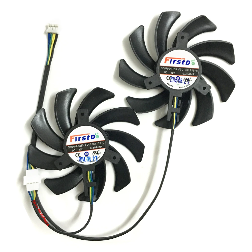 2 штуки 85MM 12V кулер вентилятор Видеокарта сапфир HD7970 HD7950 HD7770|card fan|vga cooler fangraphics card fan