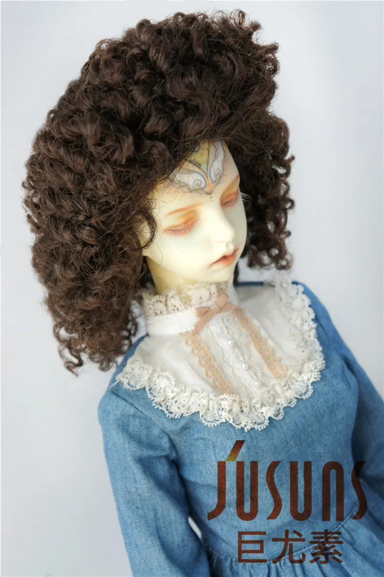 JD130 1/3 SD кукольный парик 8-9 дюймов Crazy Afro парик из синтетического волокна BJD wis