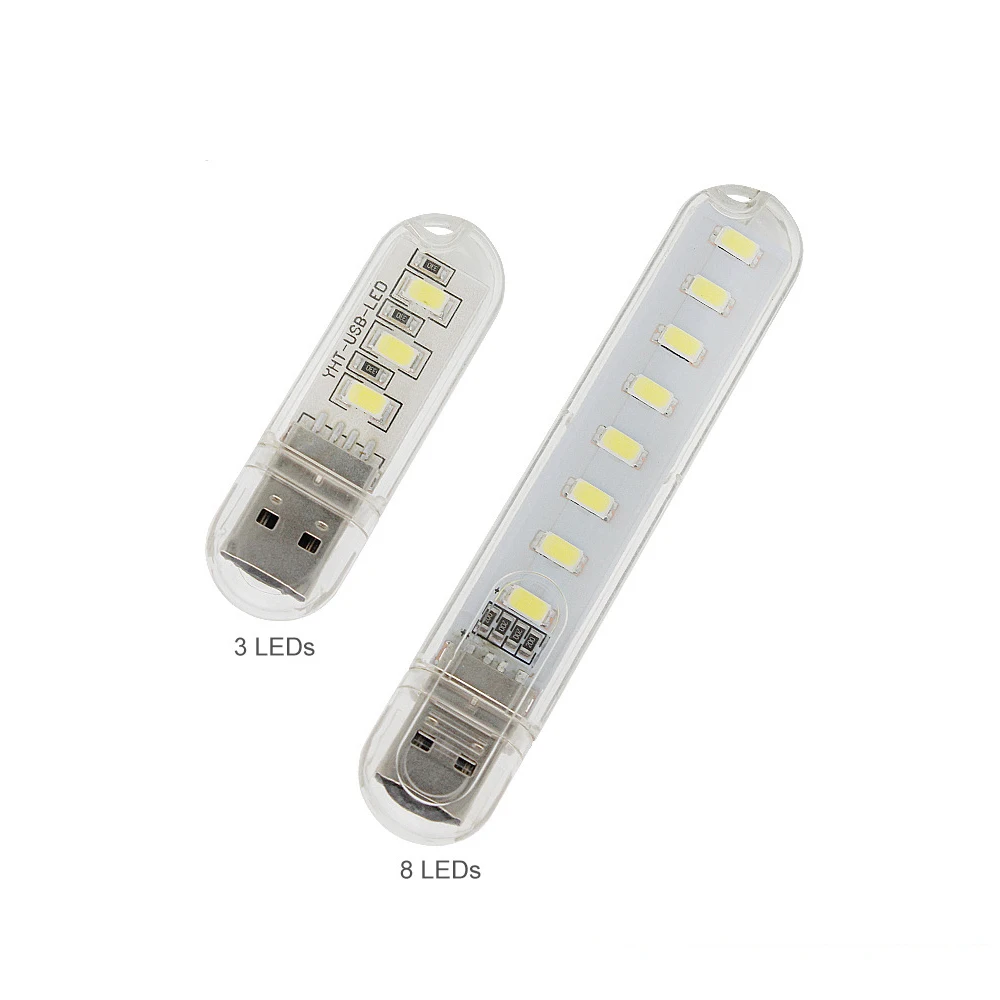 DeFong 5 В 3/8 светодио дный Бусы яркие мини USB Light Компьютер лампы Лампы для чтения