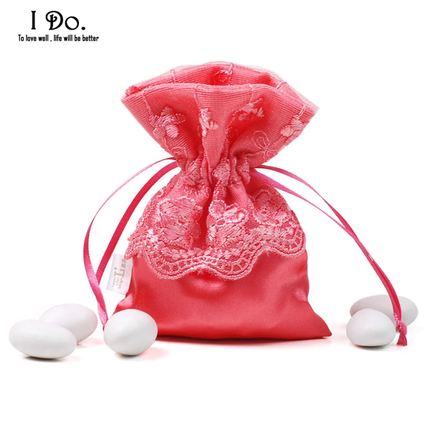 Бесплатная доставка 10 шт. Кружево свадьбы пользу сумка коробка конфет lembrancinhas