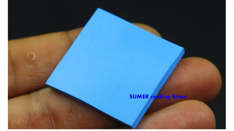 Высокое качество 30*30 мм разнообразие толщины теплопроводность 3,6 Вт GPU CPU Радиатор охлаждения проводящая силиконовая прокладка термопрокладка