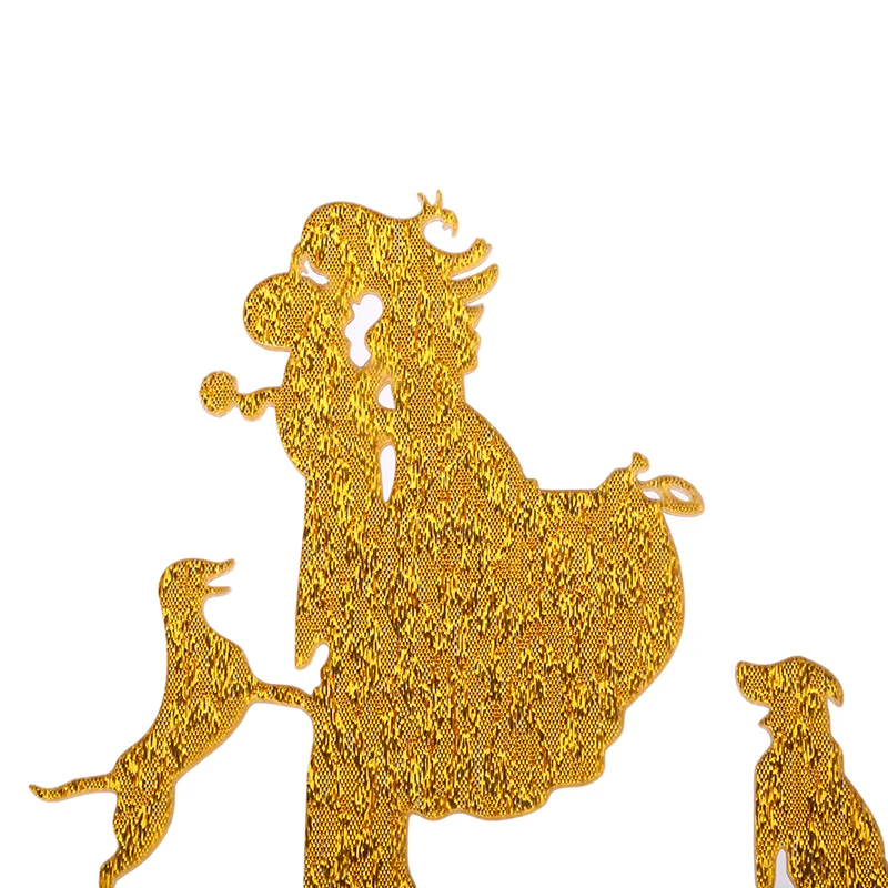 Уникальный Свадебный торт Топпер Жених и невеста силуэт с 2 собака украшения | Дом