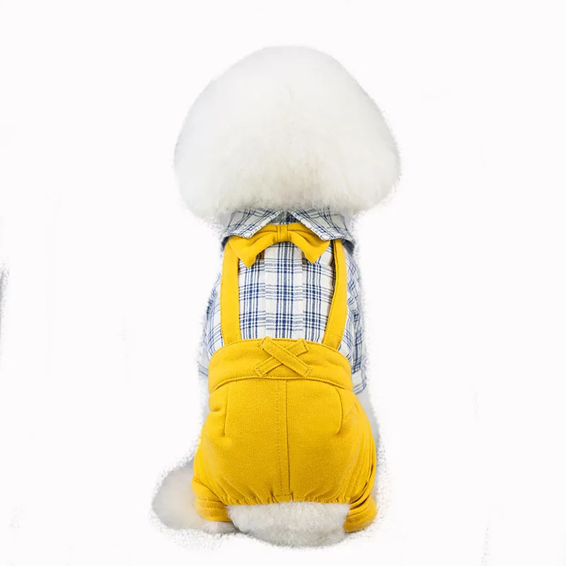DOGGYZSTYLE новинка одежда для домашних животных собак клетчатый комбинезон щенка