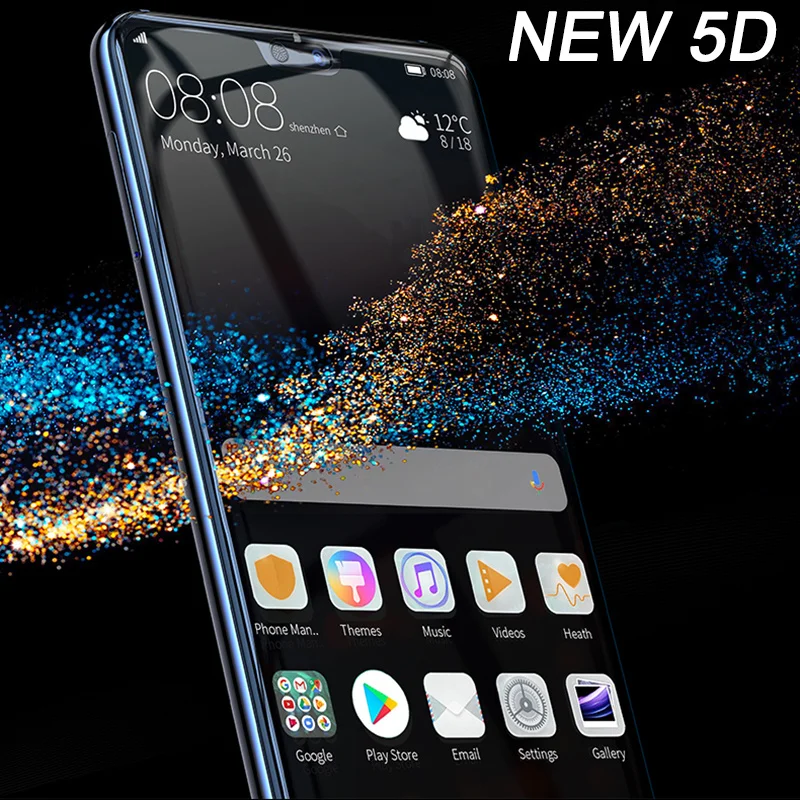 Закаленное стекло для huawei p20 lite Защитное honor 10 7X nova 3e mate10 5D полное