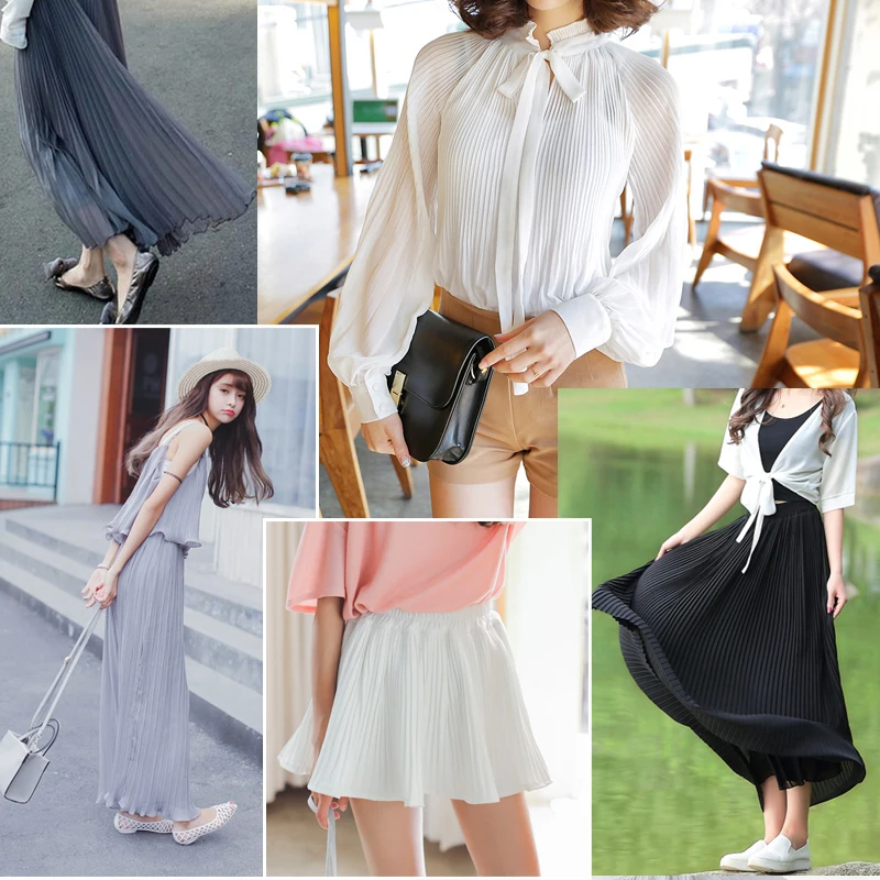 2017 плиссированное платье из шифона и жоржета в стиле ретро куртка Рассыпчатая