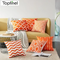 geometric cushion covers for sofa car couch seat design waist throw pillow case sofa decorative pillow covers orange greenyellow