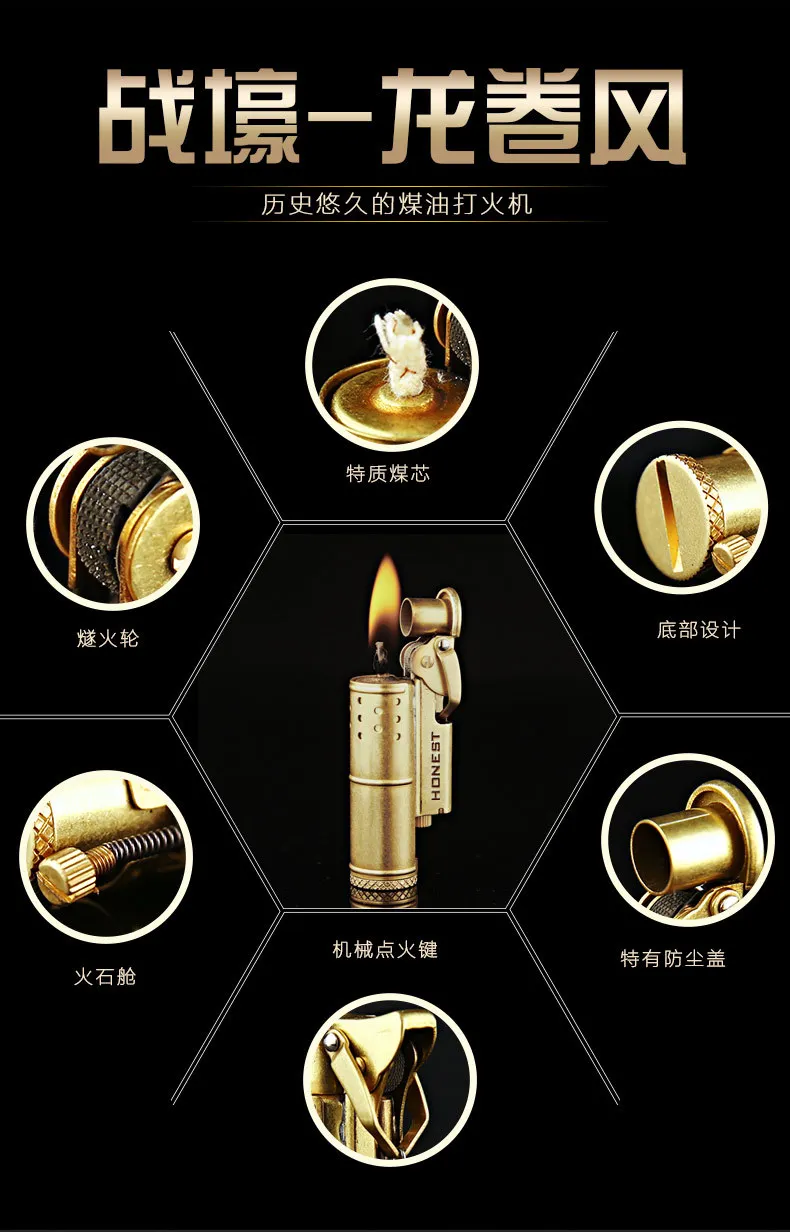 1 шт. честный стиль Новинка В стиле ретро винтажном Плащ-Тренч керосиновая