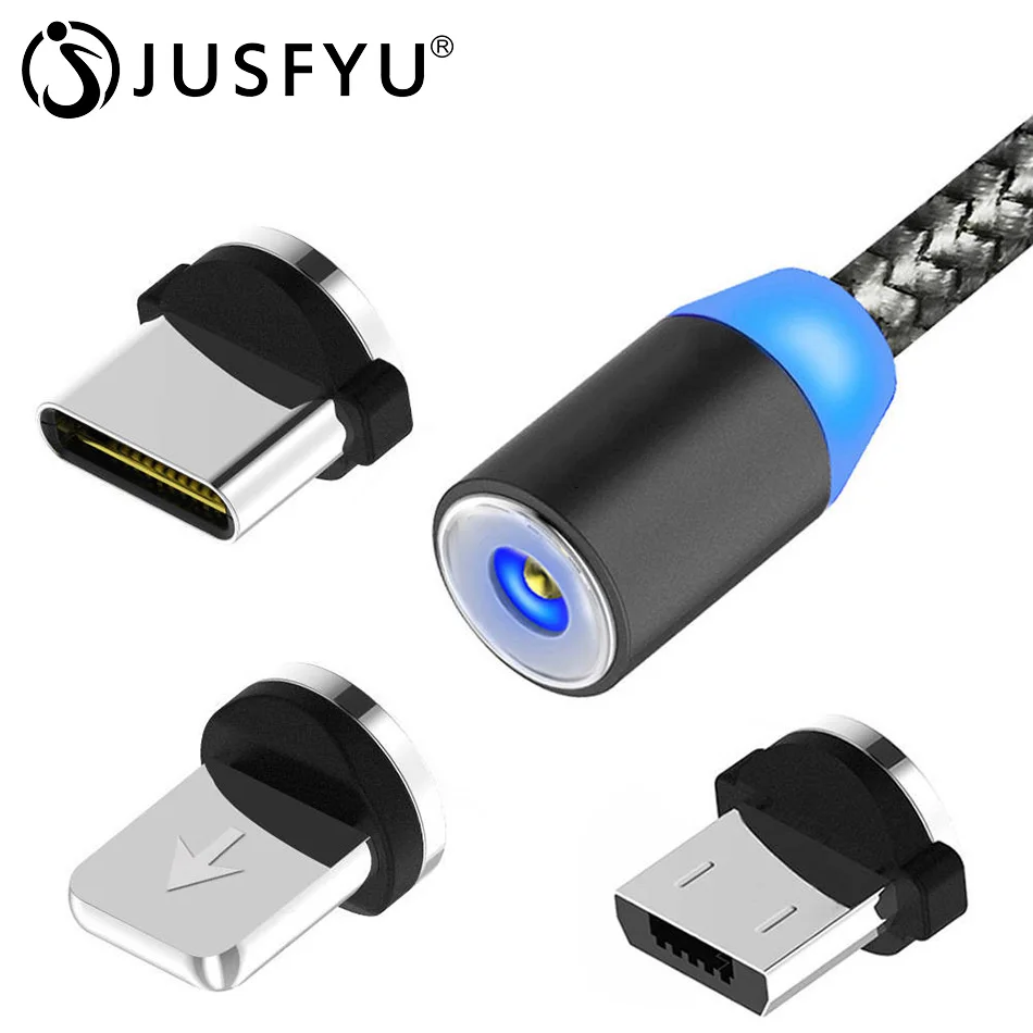 Лидер продаж классический Магнитный Usb кабель 360 со светодиодами для iPhone 6S 7 XS MAX