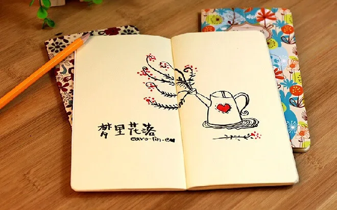 1 шт./лот 173*90 мм винтажная серия Fresh Flower World Kraft Paper notebook корейский стиль дневник