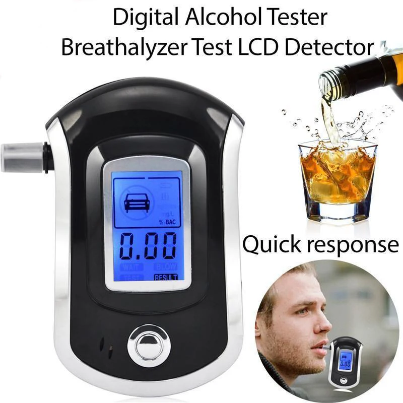 Тестер на алкоголь, тестер er, анализатор, детектор, тест на алкоголь, ЖК-дисплей, цифровой полицейский алкотестер, тест на содержание алкоголя, тест er, дисплей