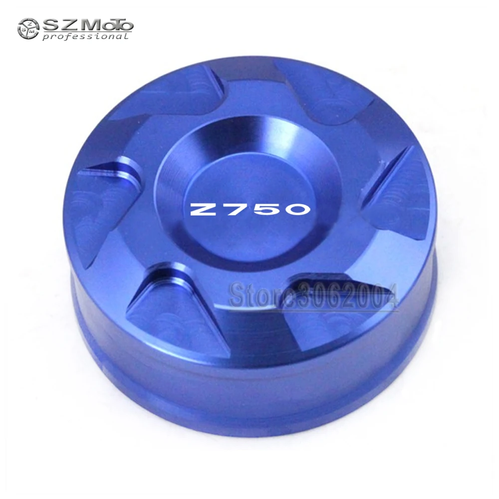 

For KAWASAKI Z 750R Z750R 2011-2012 Motorcycle Accessories Rear Brake Fluid Reservoir Cover Cap CNC Aluminum Green With Logo