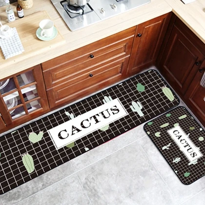 Kitchen Mat2 Золотистые с металлическими украшениями с геометрическим рисунком Кухня ковры для ванной водопоглощение дома ковер в холл прихожей Роскошные Кухня Non-Slip коверы - Цвет: Kitchen Mat2